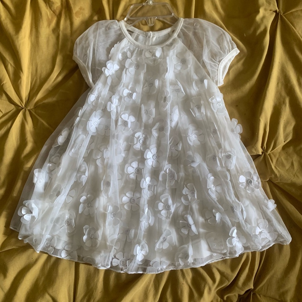 Pippa & Julie White Floral Kids Dress